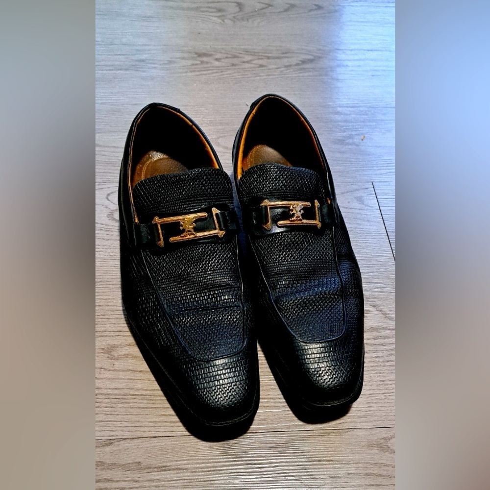 Stacy Adams Pomeroy Moc Toe Bit Slip on soft leather memory foam mens shoes